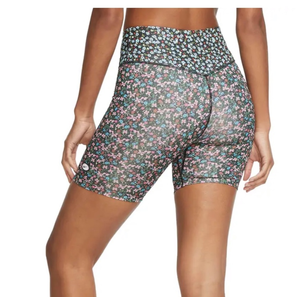NIKE DITSY FLORAL BIKER SHORTS